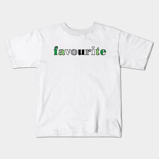 favourite - You are my favourite (aromantic flag colours) Kids T-Shirt